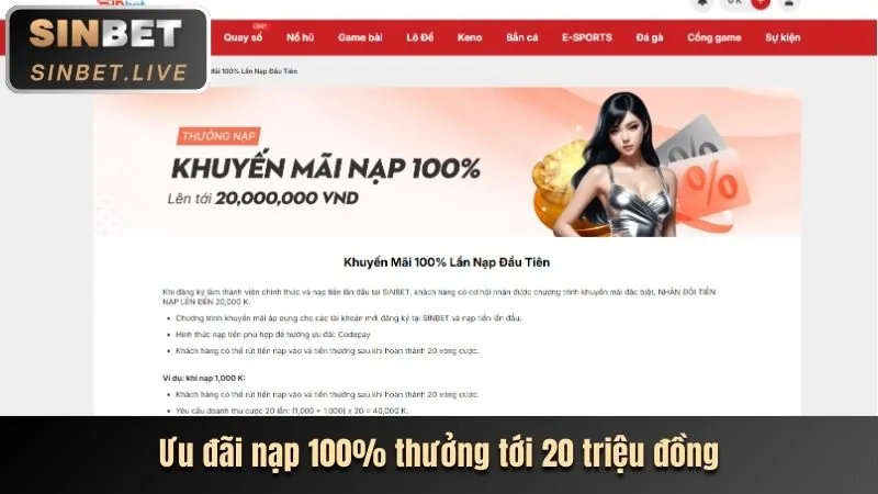 Khuyến mãi chào mừng thành viên mới vswin casino